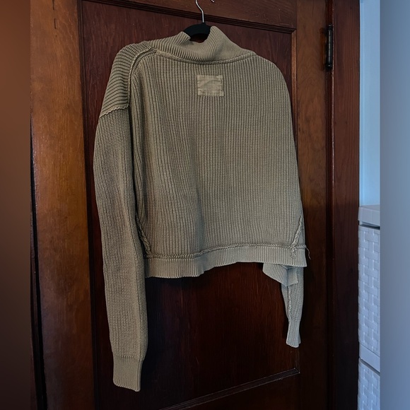 EUC We The Free Worn Thru Surplus Cardi in Olive - Picture 4 of 8